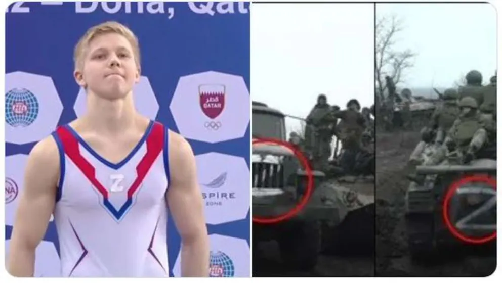 Repudio mundial: atleta ruso subió al podio con un símbolo de la invasión a Ucrania