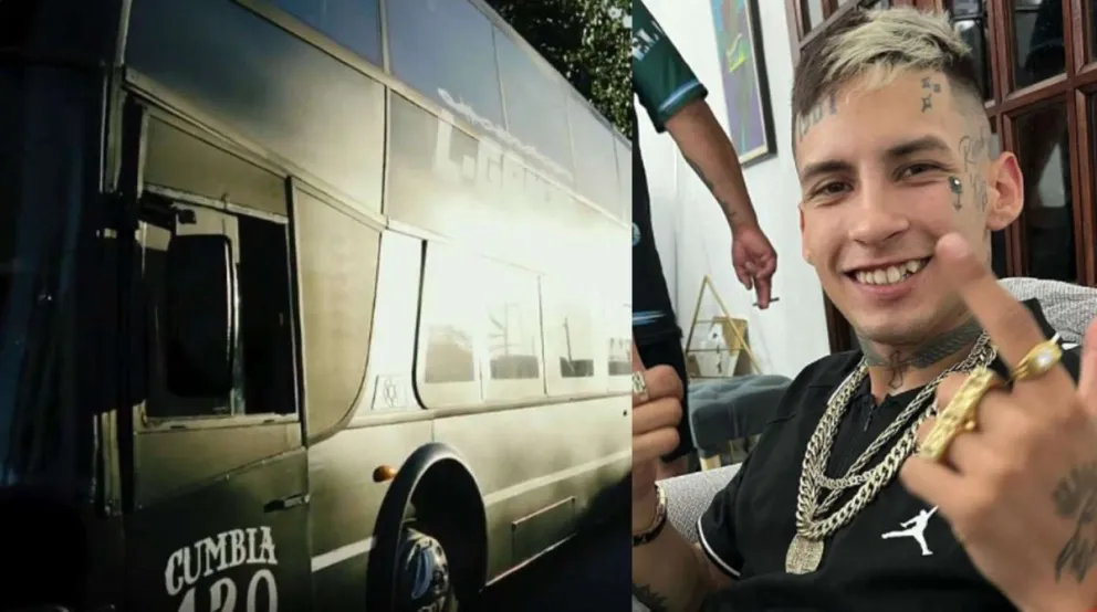 L-Gante repartió plata entre sus fanáticos en medio de una descontrolada caravana 