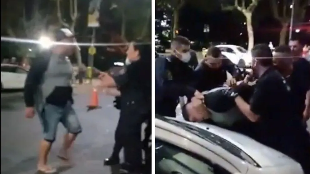 Lo pararon por no usar casco, le pegó a su hija y amenazó a la inspectora: “Te mato acá nomás”