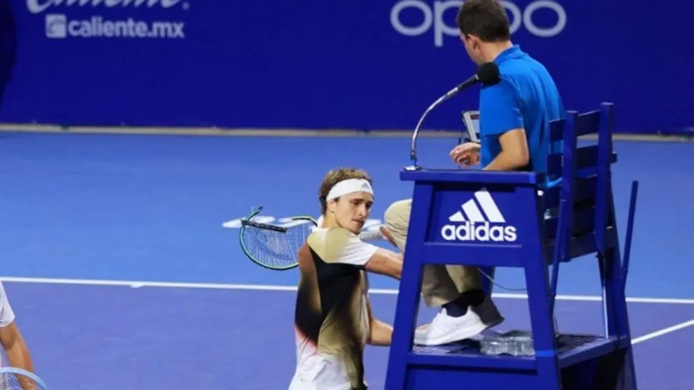 La ATP tomó cartas en el asunto y castigó al alemán Zverev