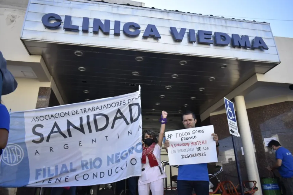 Conflicto en Clínica Viedma: Este lunes hay una reunión de partes en la Delegación de Trabajo
