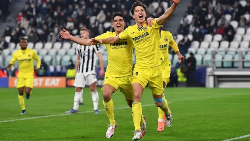 Sorpresa en Turín: Villarreal goleó a Juventus y se metió en cuartos