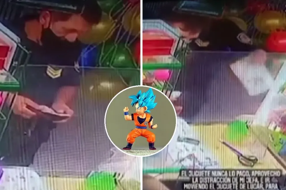 Un policía robó un muñeco de Dragon Ball Z y quedó detenido