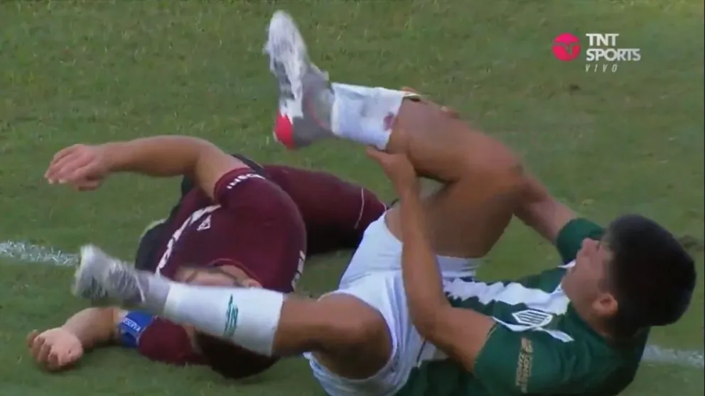 Video: mirá la escalofriante lesión de un juvenil de Banfield en el clásico