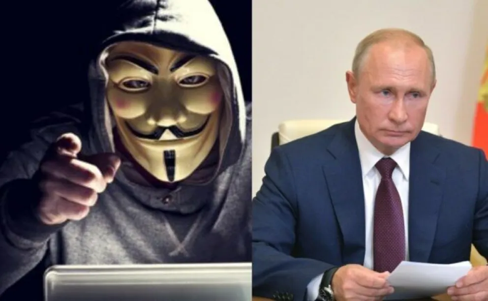 Hackers de Anonymous advierten que intensificarán los ataques contra el Kremlin