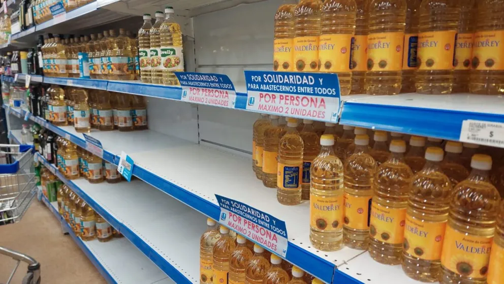 Hay limitaciones para la venta de aceite de girasol en Viedma