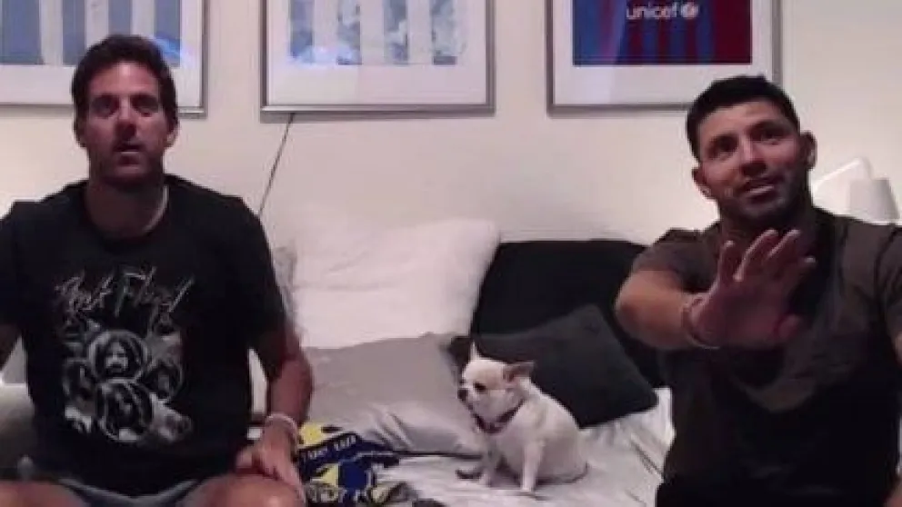 El Kun y Del Potro se juntaron a ver el clásico y sorprendió a todos las reacciones ante el gol de Villa