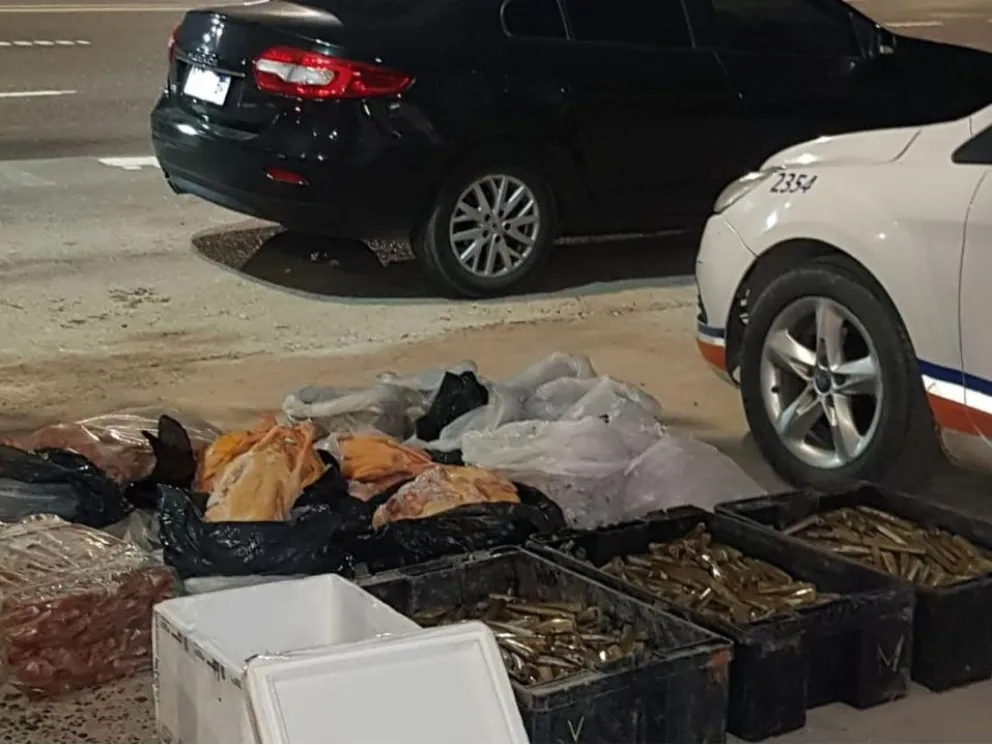 El olor lo vendió: un automovilista trasladaba ilegalmente mariscos y patos congelados