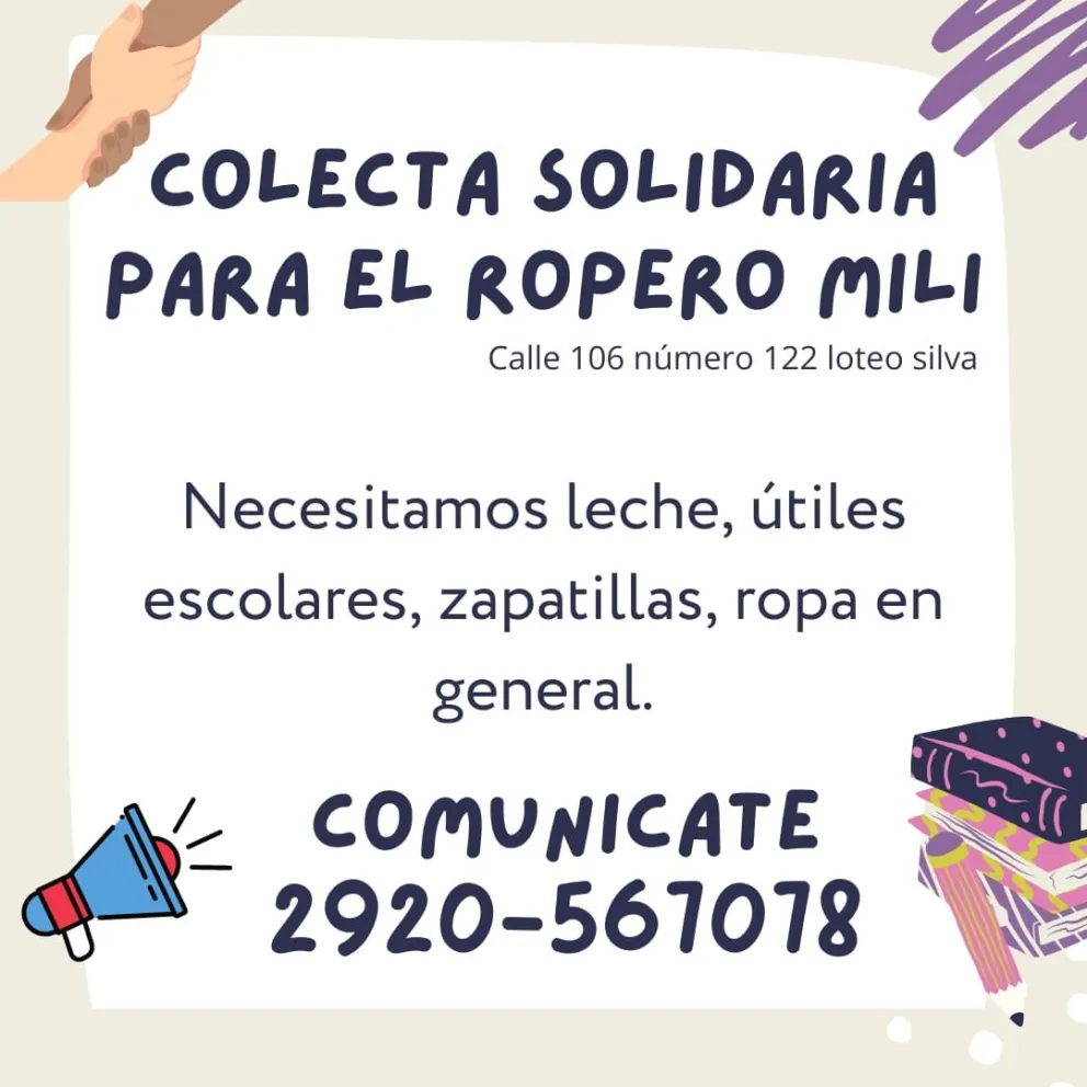 Apelan a la solidaridad de la gente para nutrir el ropero del ex loteo Silva