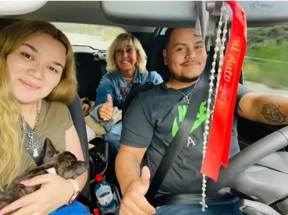 Rumbo a Bariloche frenaron por un auto con problemas mecánicos: adentro iba Georgina Barbarossa