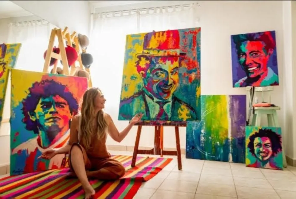 Una artista plástica de Viedma, de recorrido internacional, expondrá en la Comarca 