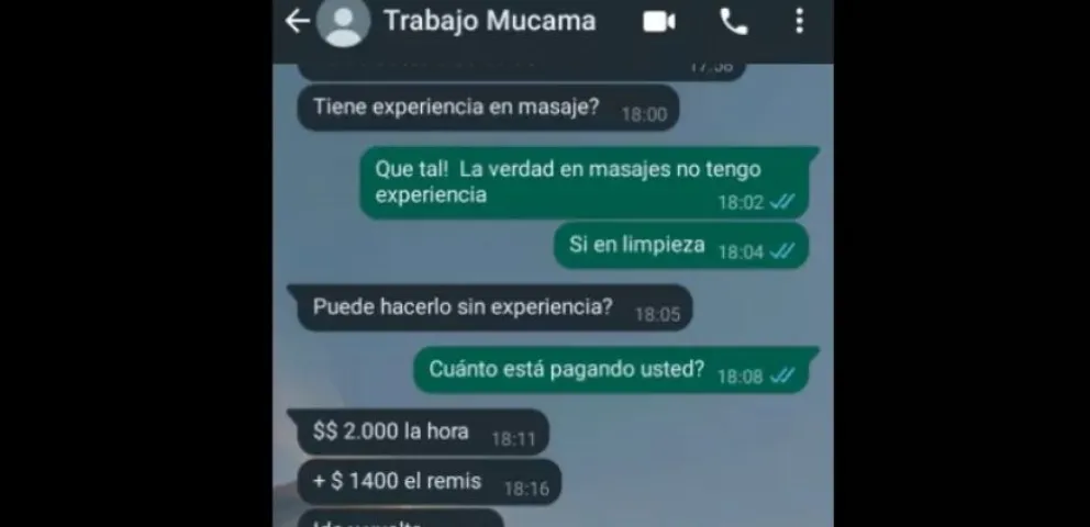 Un degenerado pidió masajes “handjob” y fue escrachado