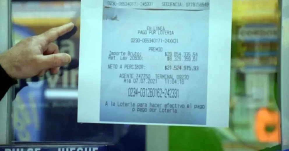 Un rionegrino se ganó 58 millones en el Loto