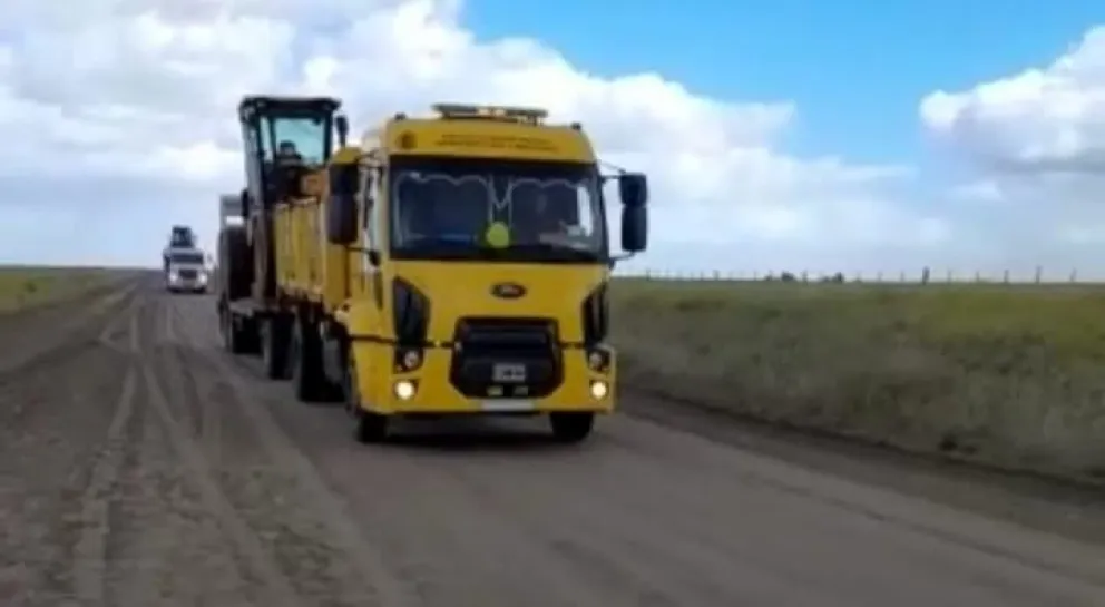 Llegaron las maquinarias para realizar los trabajos en el camino de San Blas