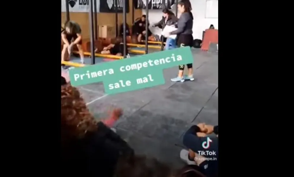 Video: susto en una competencia de Crossfit en Viedma
