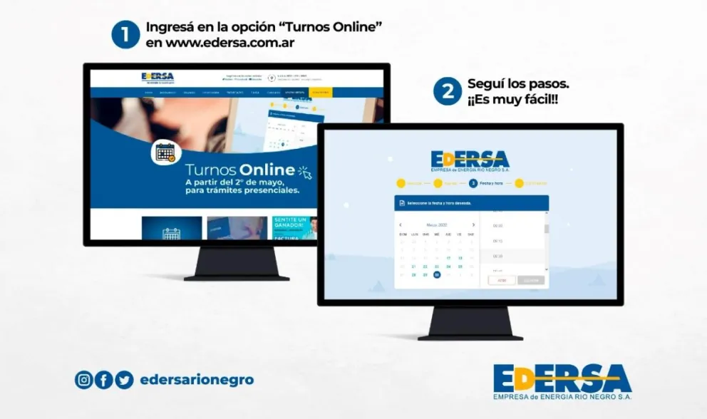 Edersa incorpora los turneros online: conocé cómo es el sistema