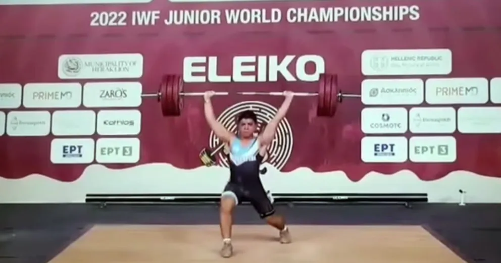 Un rionegrino quedó en el top 10 mundial de levantamiento olímpico